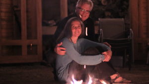 Image of Lisa and Patrick at fire